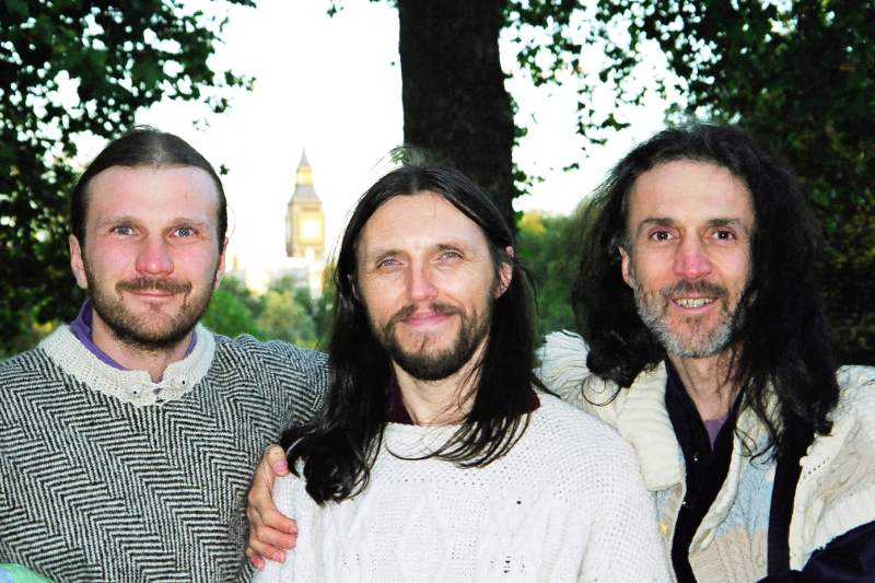 Vadim, Boris, Vissarion und Vadim in London (Herbst 2002)